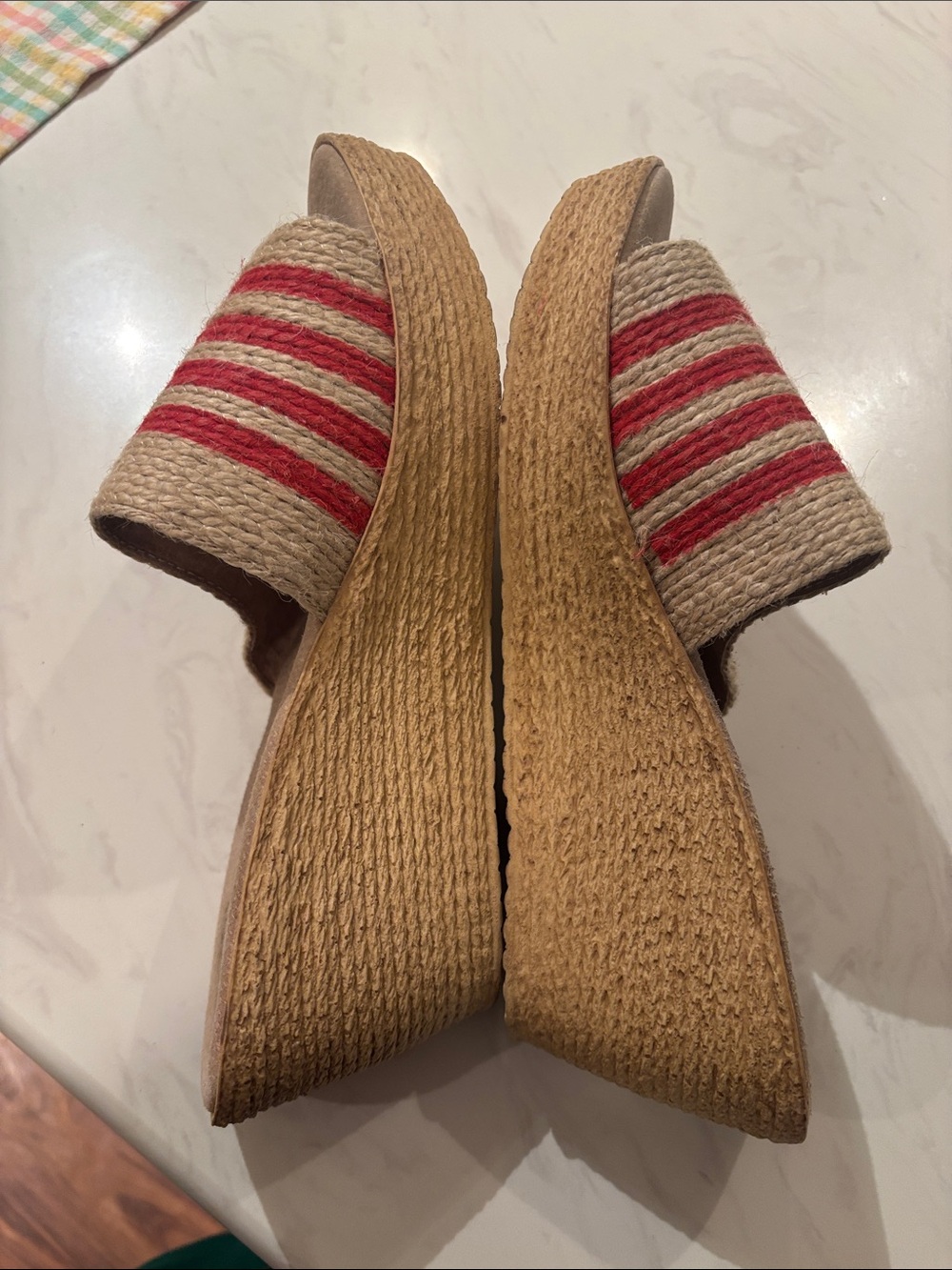 Sbicca of California Slide Sandals in American Flag Red, White & Blue - Picture 7 of 7
